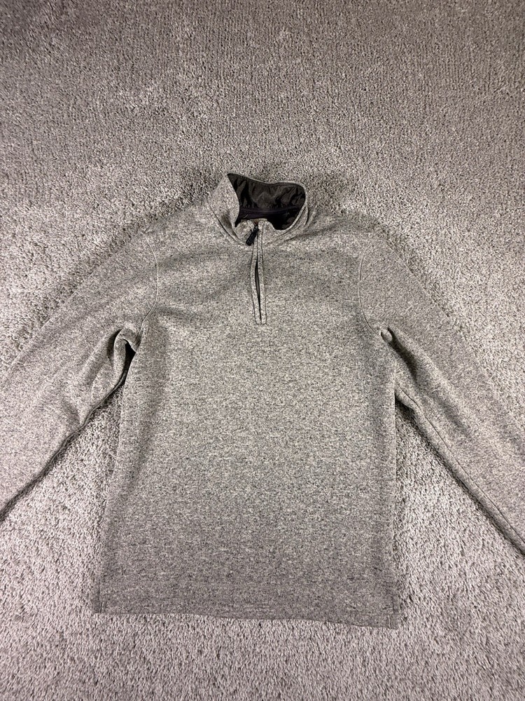 Wrangler Sweatshirt Pullover Size Small Gray 1/4 ZIP