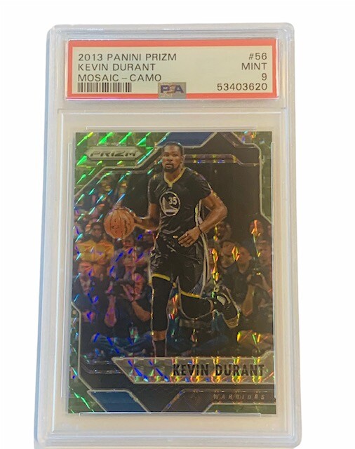Kevin Durant Mosaic Camo Prizm 2013 PSA 9 POP 2 Nets serial 2/25 insert RARE