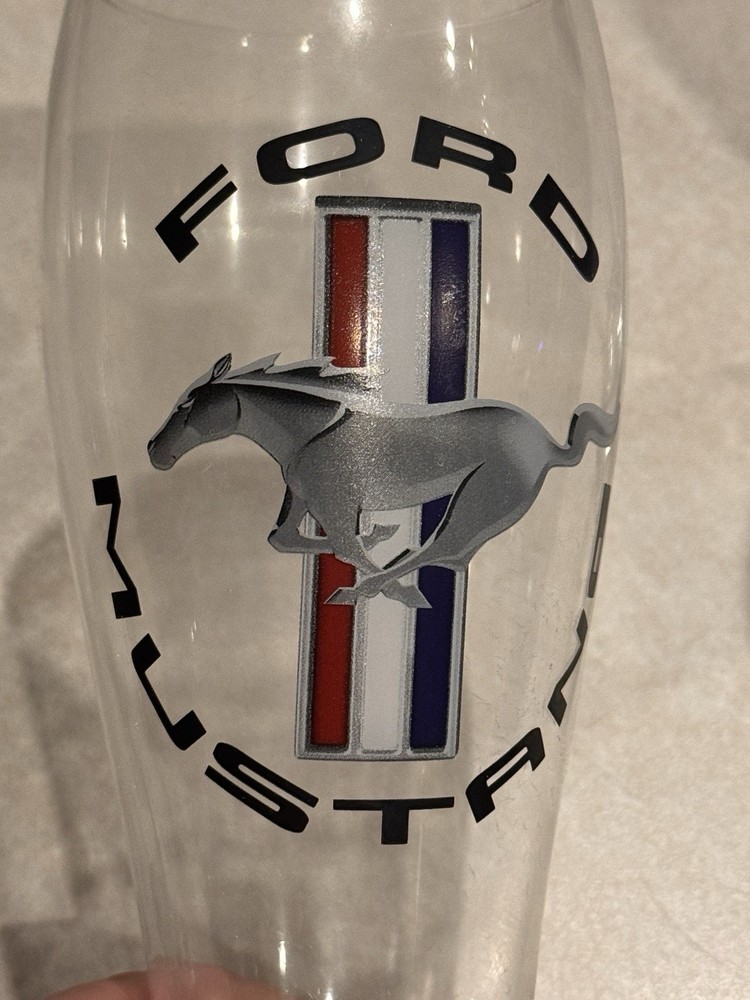 Ford Mustang GT 500 Pilsner Gift Set with 22 oz Glass and Embossed Coasters