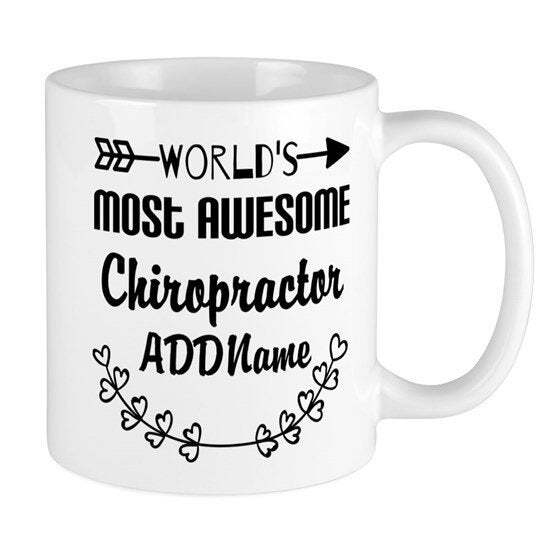 Personalized Worlds Most Awesome Chirop Ceramic Mug Coffee Mug Tea Cup