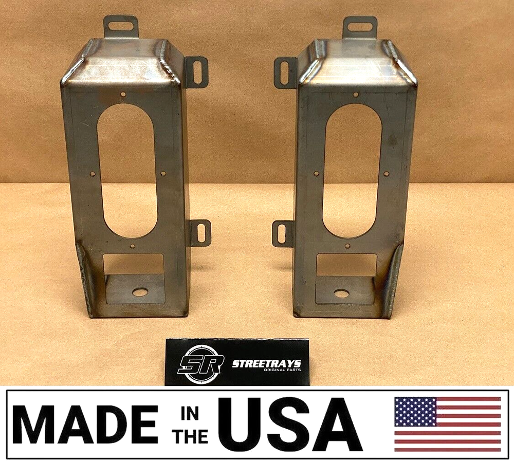 [SR] Steel Tail Light Housing Boxes Off-Road 4x4 LED FOR 97-01 Jeep Cherokee XJ