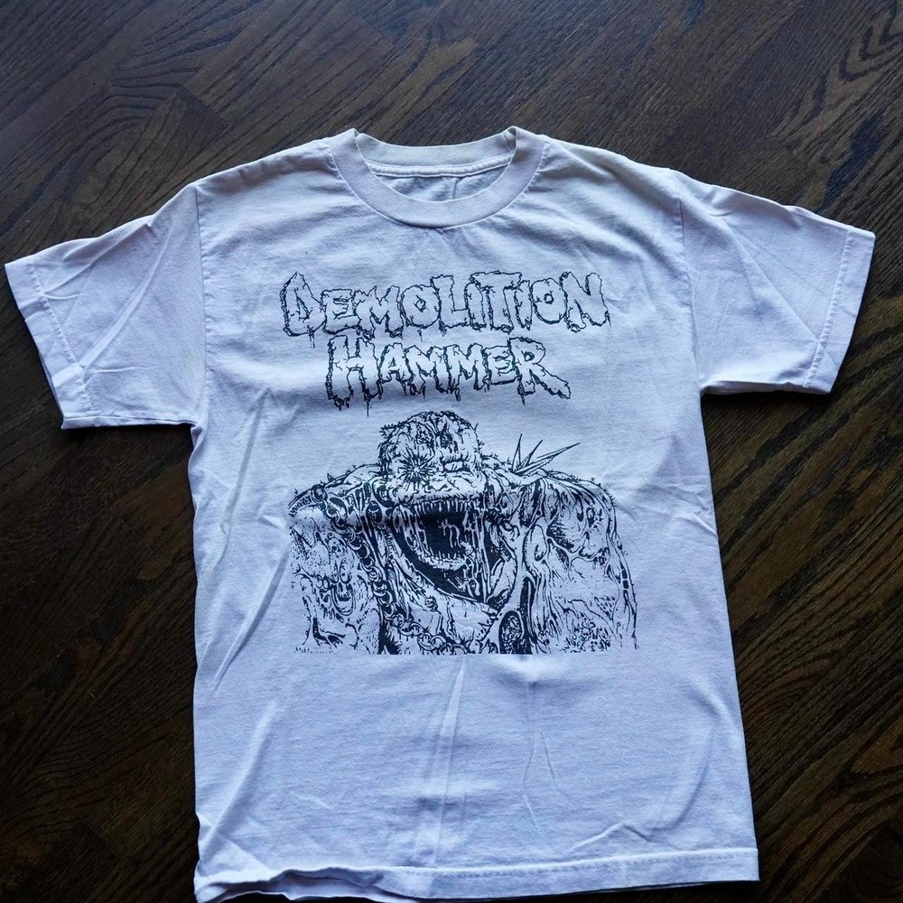 Demolition Hammer metal punk rock white color shirt VK09117