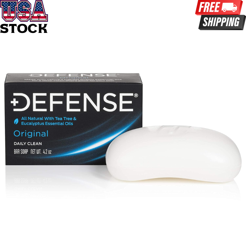 Defense Soap 4.2 Oz Bar with Tea Tree Eucalyptus Oil Formula