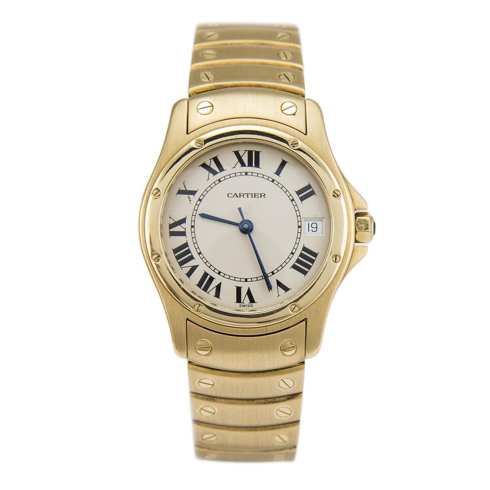Cartier Santos Ronde 18K Yellow Gold Watch