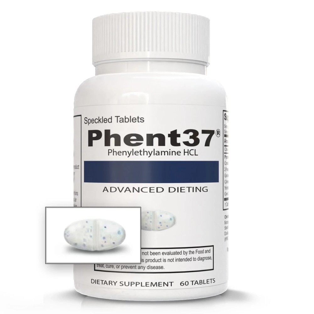Phent37 - Speckled Tablets  Appetite Control, Fat Burner Phenylethylamine Energy
