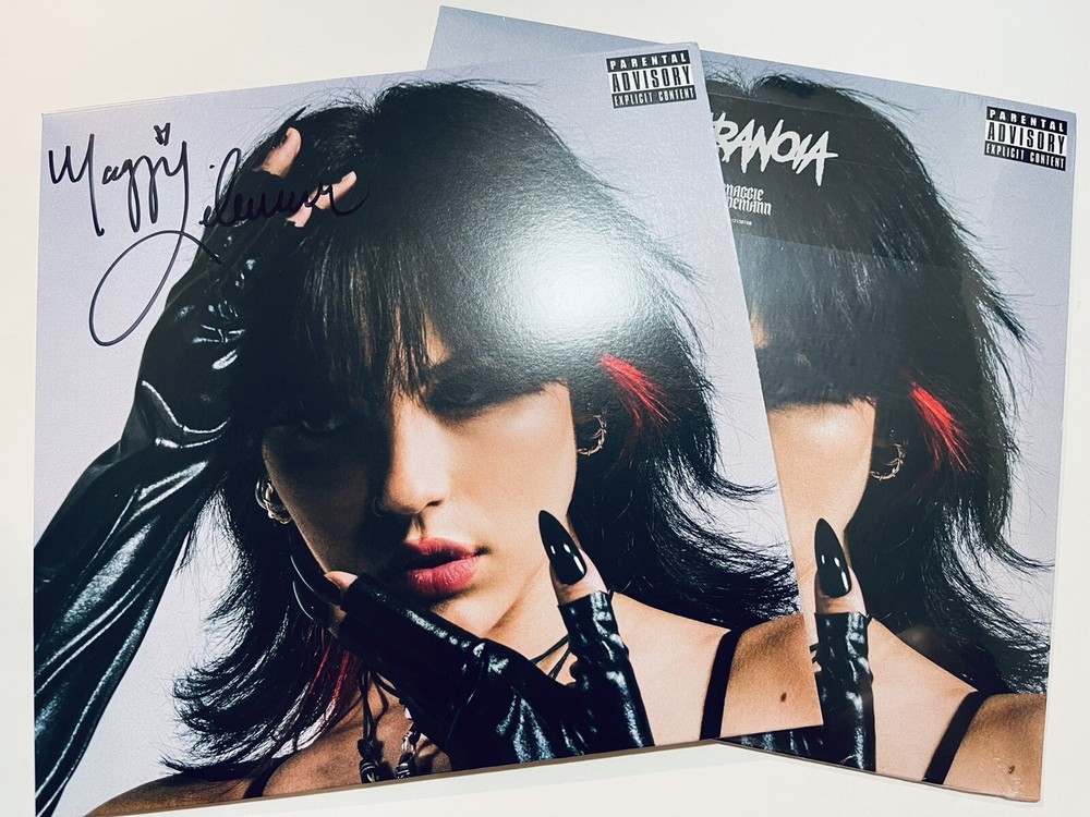 Maggie Lindemann SIGNED AUTOGRAPHED Paranoia Vinyl Blue Vinyl LP New