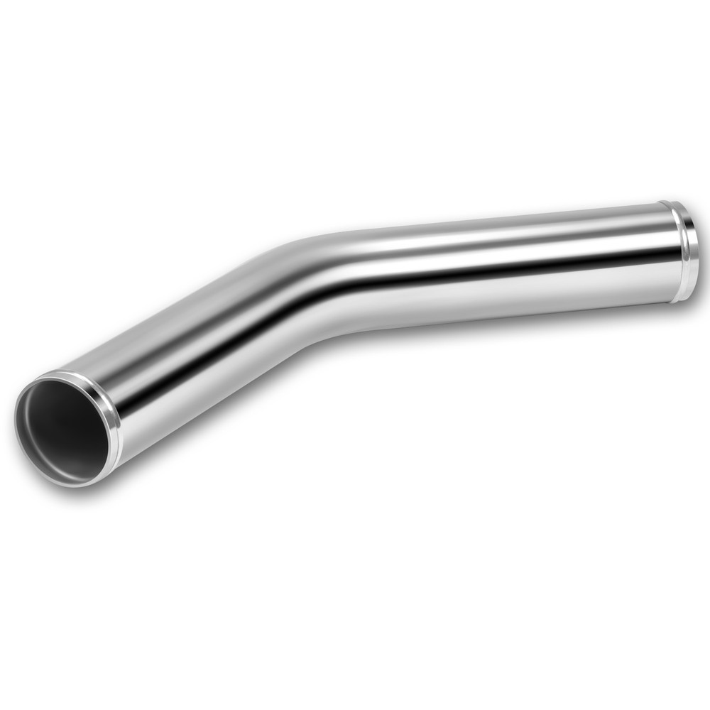 45-Degree 14-Gauge 2.5-Inch Aluminum Intercooler Turbo Pipe Hose