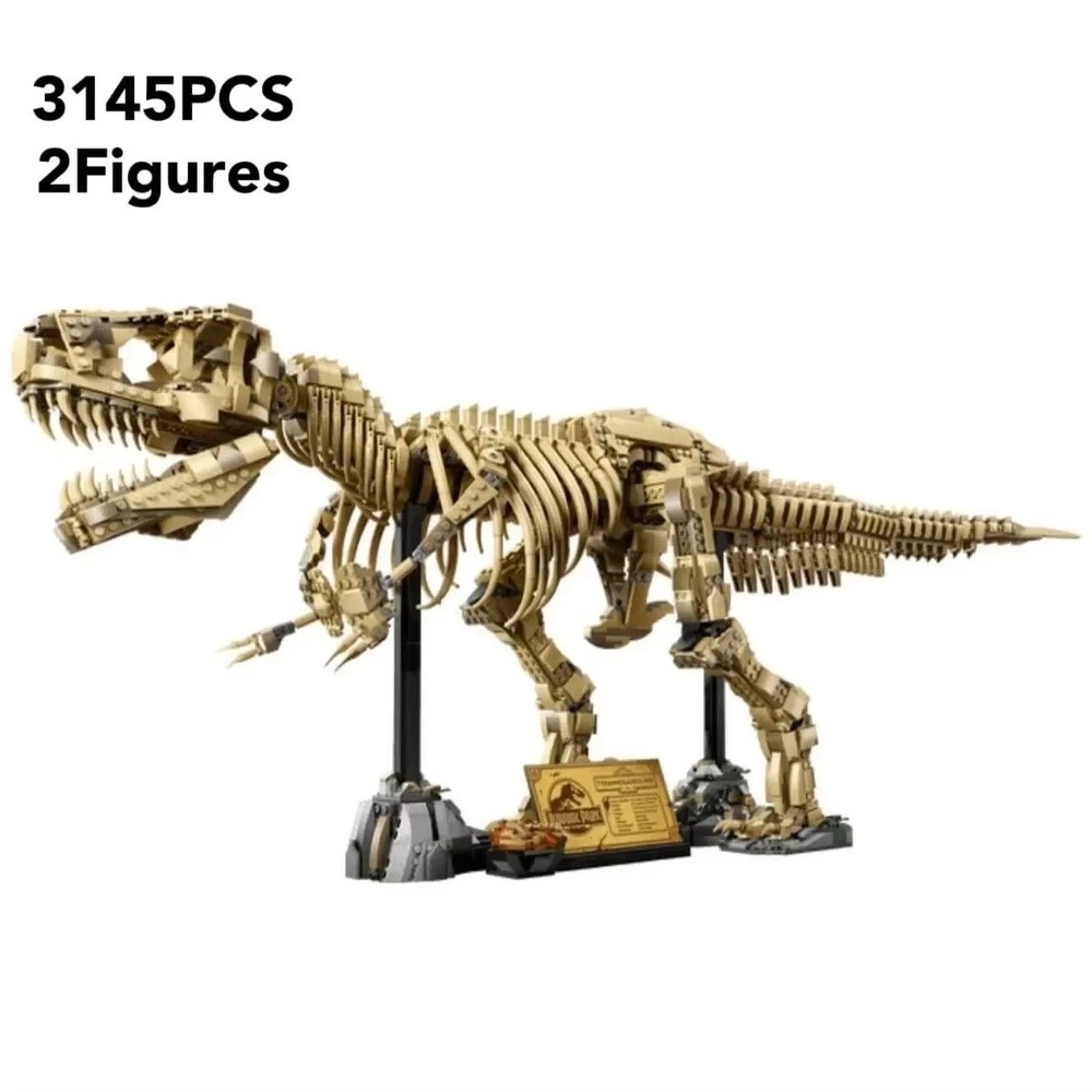 T-Rex Dinosaur Fossil Building Blocks 3140+pcs 105cm Giant Skeleton Model Set