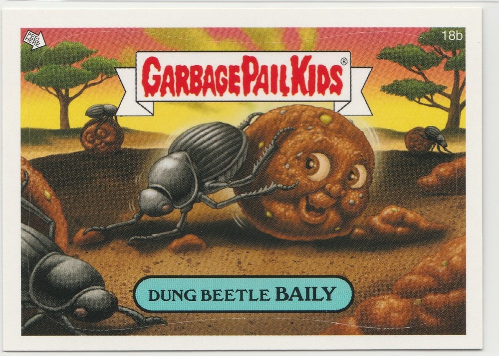 2008 GPK ANS7 Dung Beetle Baily #18b Garbage Pail Kids Card