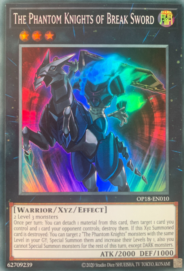 Phantom Knights Break Sword OP18 Super Rare Unlimited Edition
