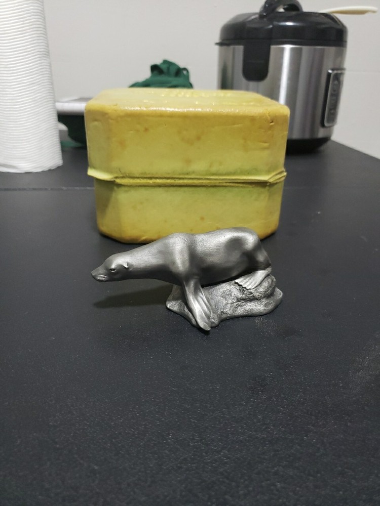 Franklin Mint Fine Pewter 1976 The Sea Lion with original box