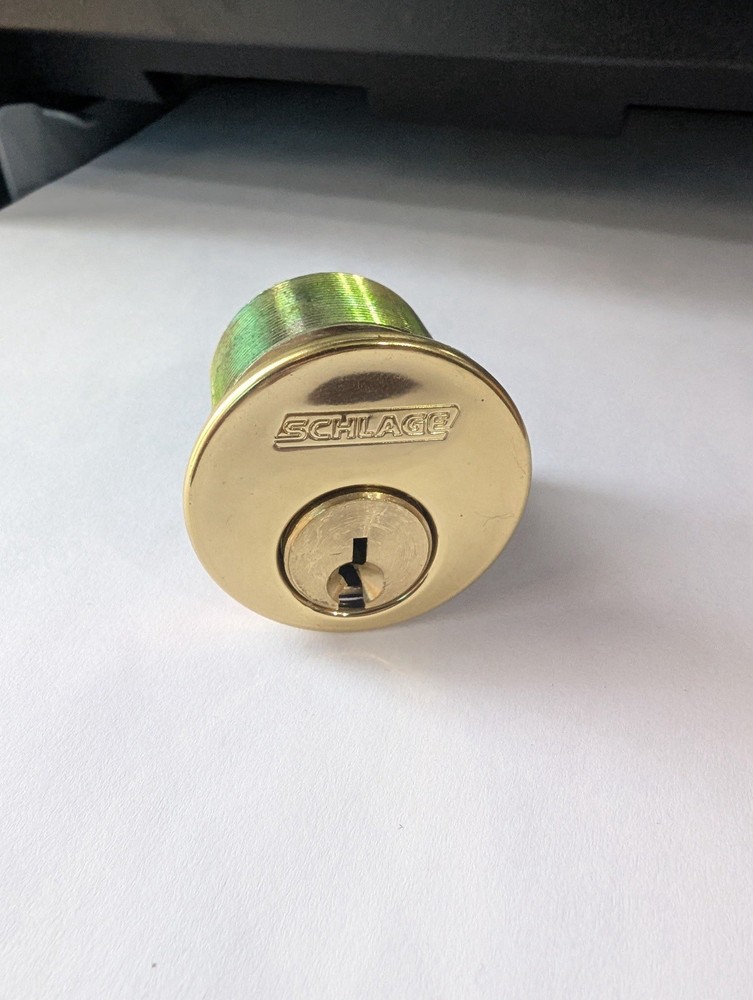 Schlage Mortise Lock Cylinder Brass C Keyway 605