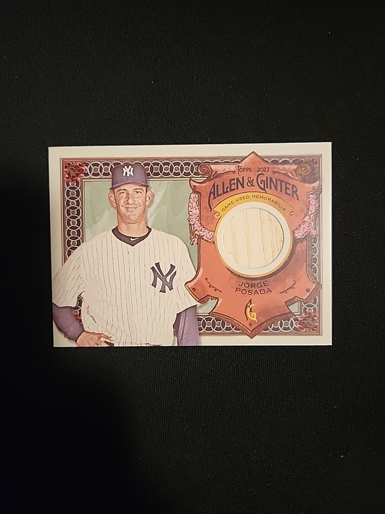 2022 Topps Allen & Ginter Bat Relic Jorge Posada Yankees