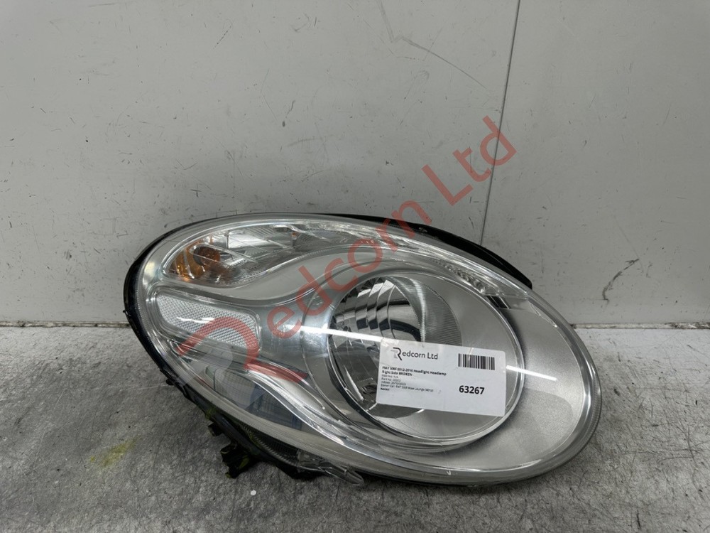 FIAT 500l 2012-2016 Headlight Headlamp Right Side BROKEN 0.0