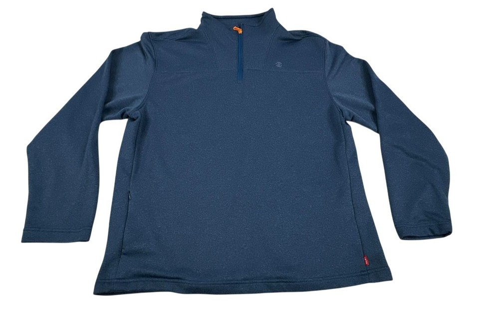 IZOD Blue Quarter Zip Pullover Casual Sweater. Men's - Size M