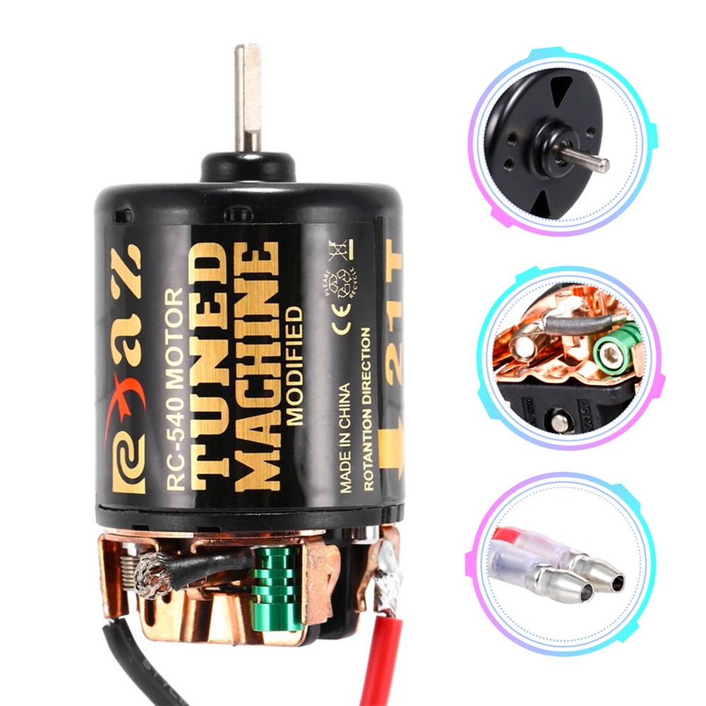 540 Brushed Motor Waterproof 13T 21T 35T 45T 55T 80T for 1:10  Axial SCX1090046