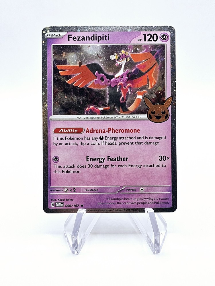 Pokémon TCG Halloween Trick Or Trade Cosmos Holo Fezandipiti 96/167