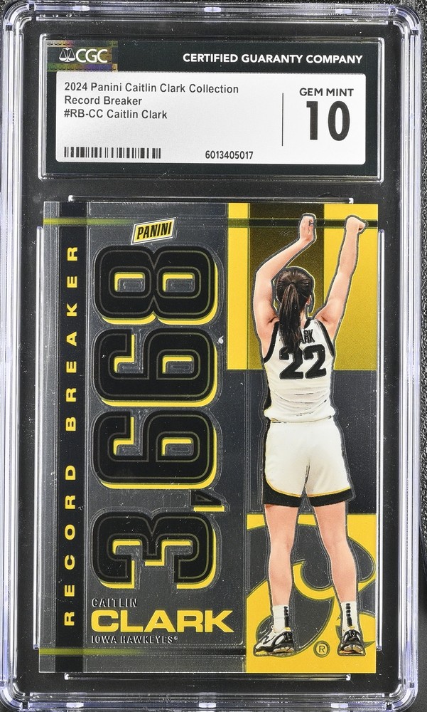 2024 Panini Caitlin Clark Collection Caitlin Clark #RB-CC Record Breaker CGC 10