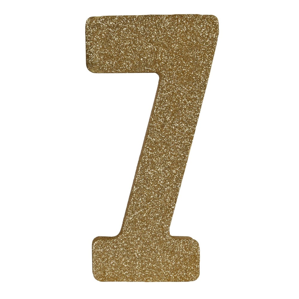 Beistle 3-D Glittered 7 Centerpiece 8 in x 4 in x 1 in (1/Pkg) Party Supply Deco