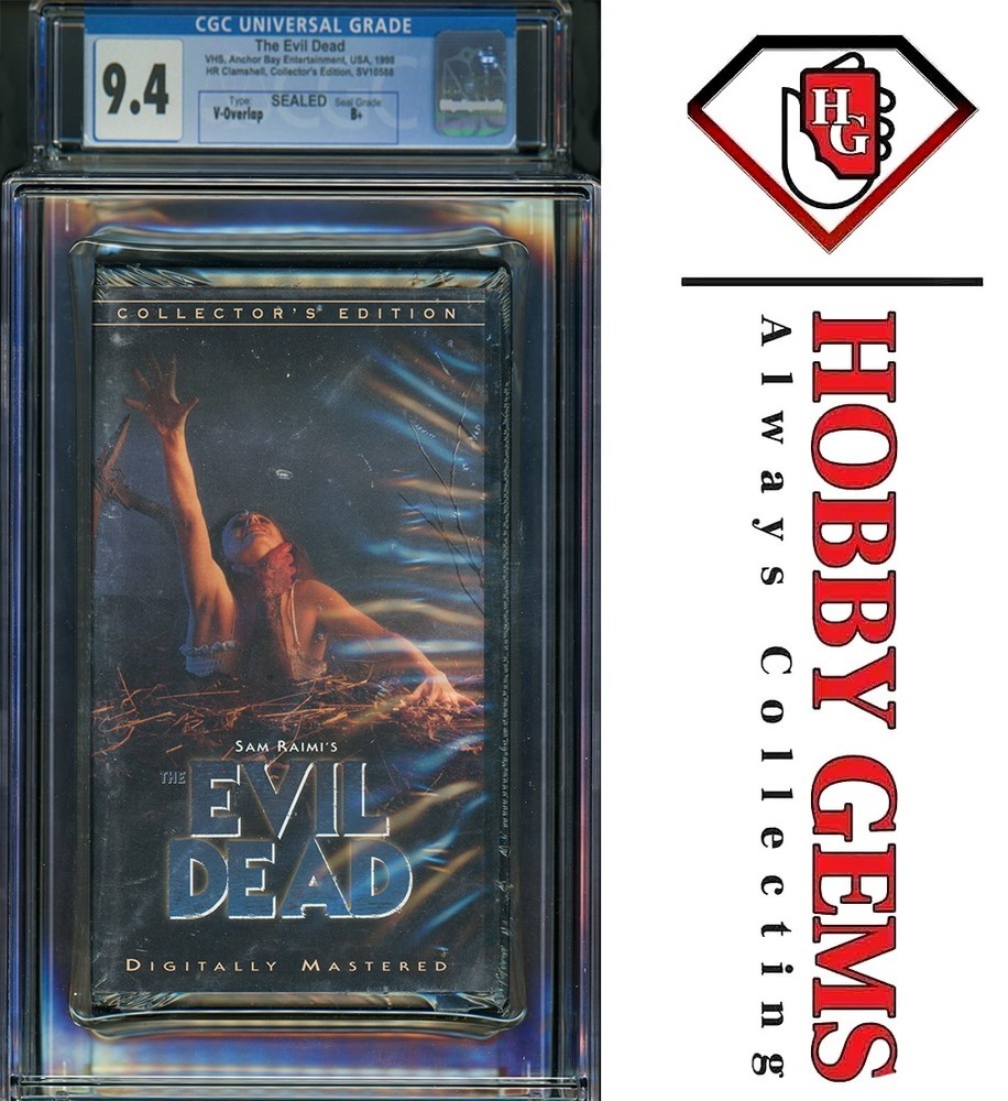 The Evil Dead Collector's Edition Clamshell 1998 VHS Graded Sealed CGC 9.4 B+