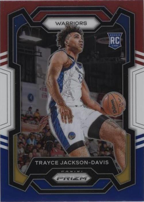 2023-24 Panini Prizm - Red White and Blue Prizm #148 Trayce Jackson-Davis (RC)