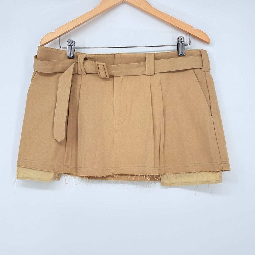NWT Lioness Elle Mini Skirt Camel Size Large originally $57