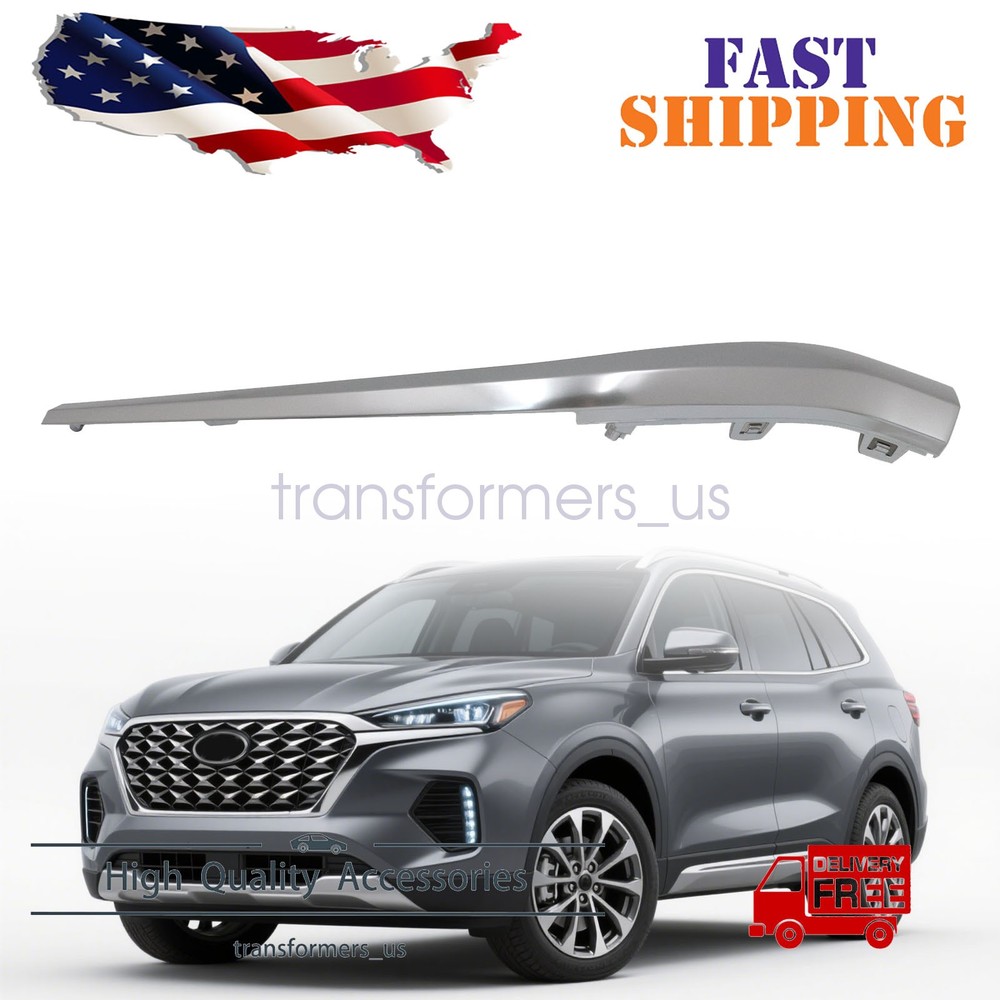 Front Bumper Moulding Left Side 86595S1600 For Hyundai Santa Fe 2021-2023