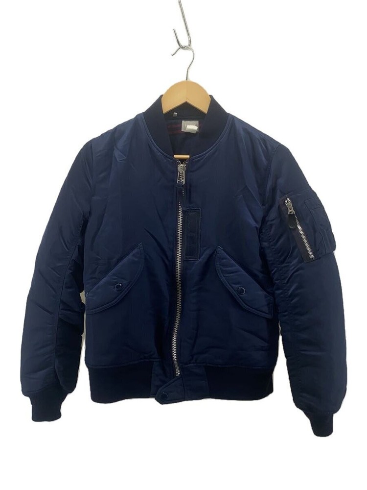 Deluxe Clothing Flight Jacket/S/Nylon/Nvy 3389
