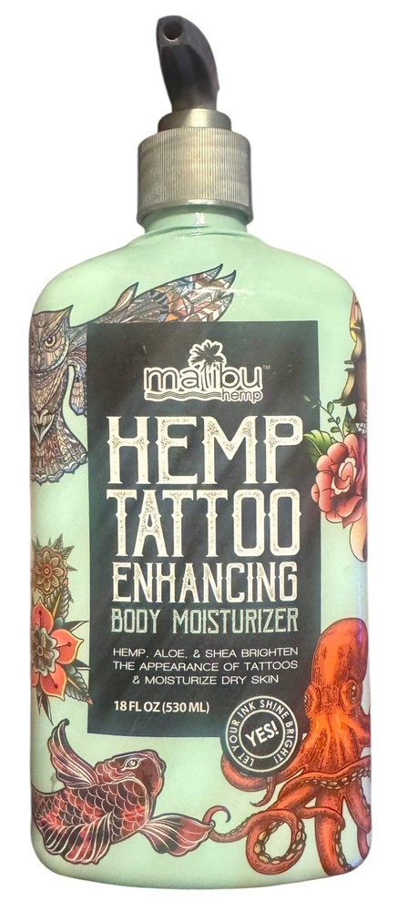 Malibu Tan Hemp Tattoo Enhancing Body Moisturizer 18 fl oz Hydrating Lotion  