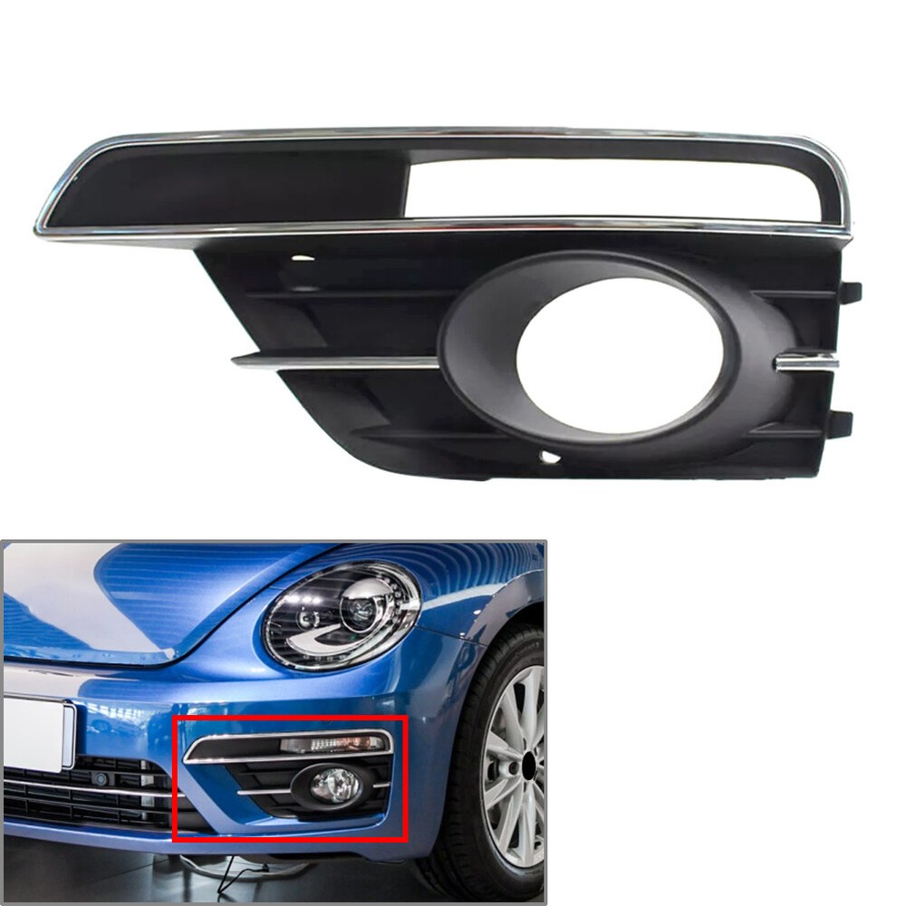 US Front Bumper Fog Light Lamp Grill Bezel Cover For VW Beetle 2016-2019 Left