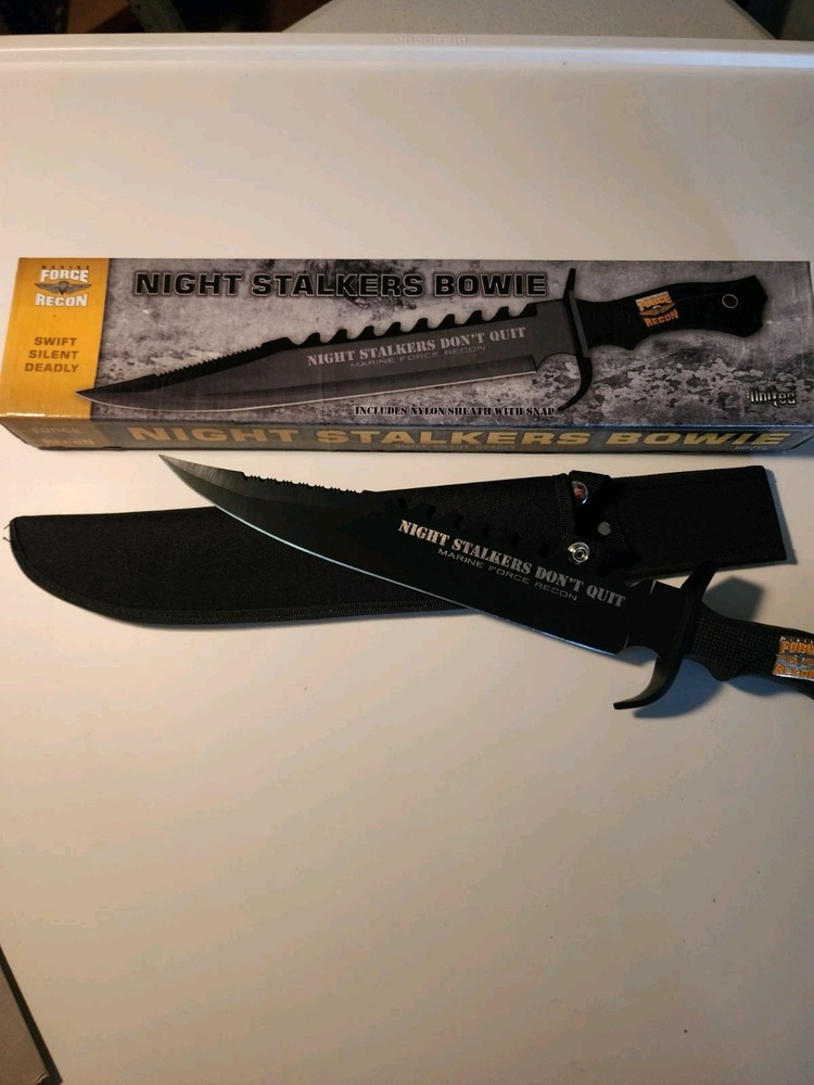 Marine Force Recon Tactical Knife Inspired by Night Stalkers Unyielding Spirit