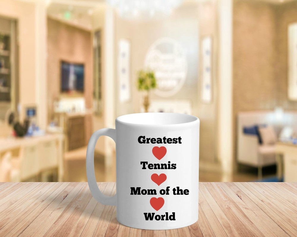 Greatest Tennis Mom Coffee Mug Gift for Mom or Sister