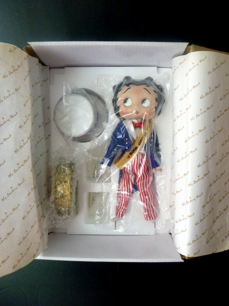 Betty Boop Patriotic July 4th Figurine Fleischer Studio 2000 Boop Wants You Doll