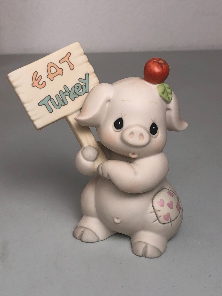 Precious Moments Thanksgiving Turkey Pig Figurine by Enesco