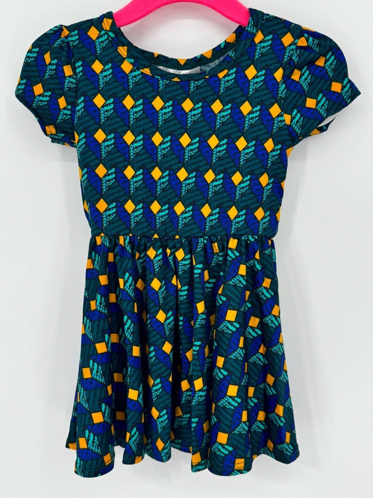 Dotdotsmile Dark Geo Shapes Dress Size 6-12 Months NWT