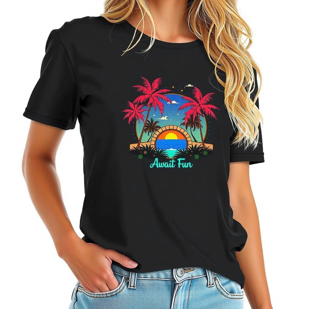 Vibrant Retro Graphic T-Shirt 