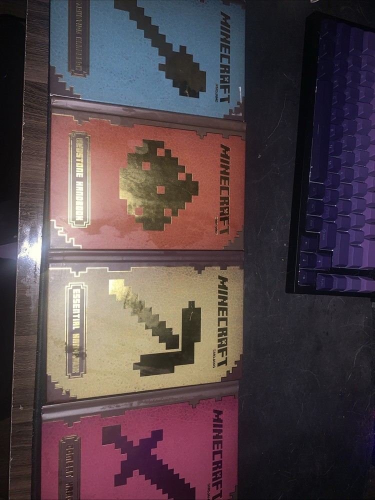 Original Minecraft Handbooks Lot of 4 Hardcover Books