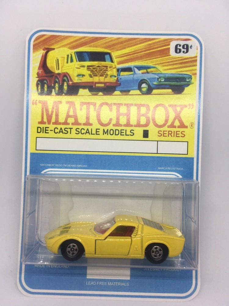 Matchbox Lesney Phantom #33 Custom Lamborghini In Superfast Wheels Blister Pack.