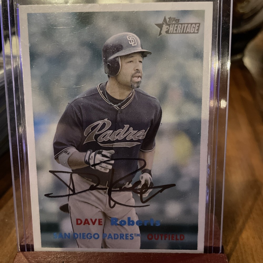 Dave Robert’s Auto 2006 Topps Heritage Padres Dodgers