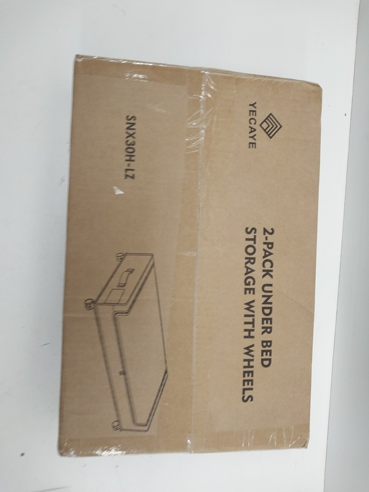Yecaye 2-Pack Under Bed Storage Containers with Wheels for Easy Access