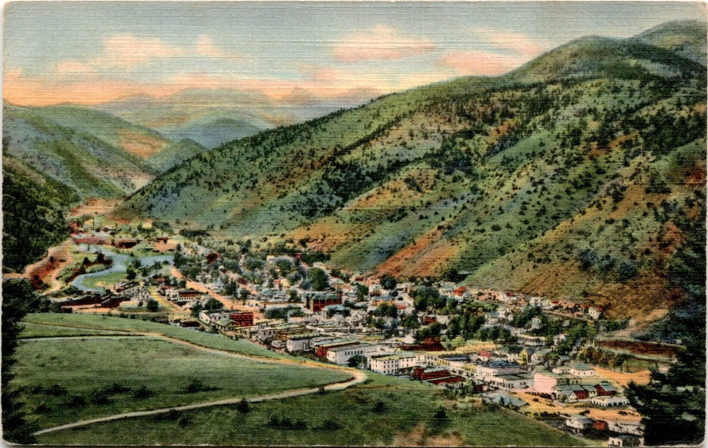 IDAHO SPRINGS, HIGHWAY U. S. 40, CLEAR CREEK CANON Postcard