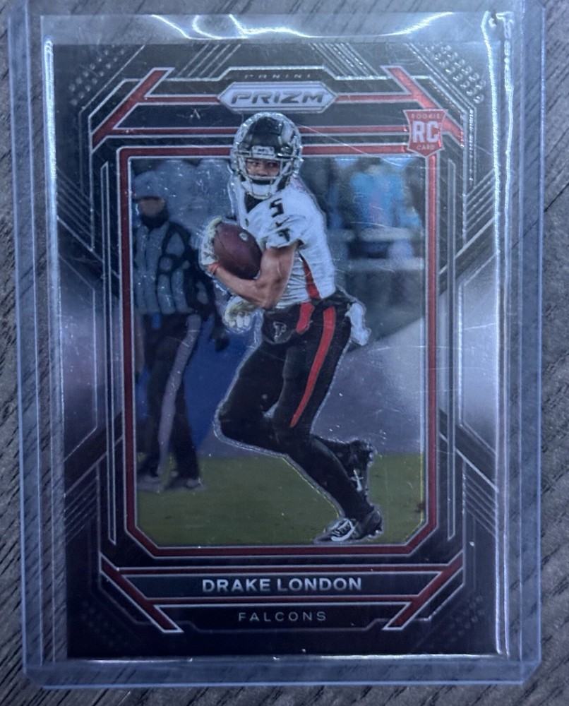 2022 Panini Chronicles - Prizm Black Silver #PB-11 Drake London (RC)