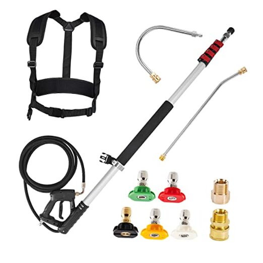 Telescoping Pressure Washer Wand, 20 Feet Aluminum High Power Washer