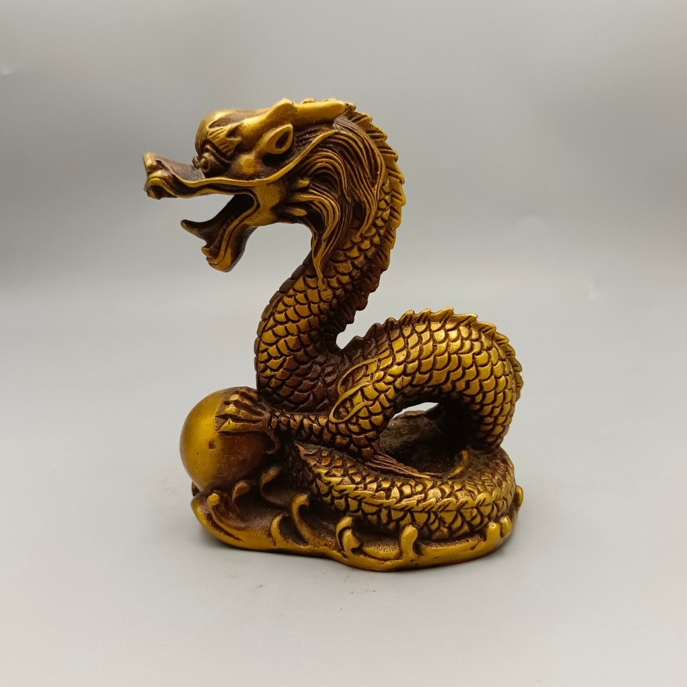Bronze Ornaments Antique Bronze Ware Collection Dragon Playing Ball Jewelry