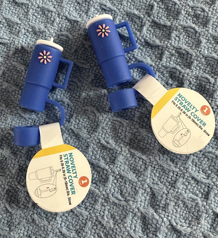 Target Bullseye Tumbler Stanley Cups Silicone Drink Toppers Straw Covers New 2