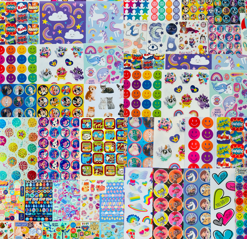 11+ New Full Sticker Sheets | Wholesale Stickers Lot | Choose your themes