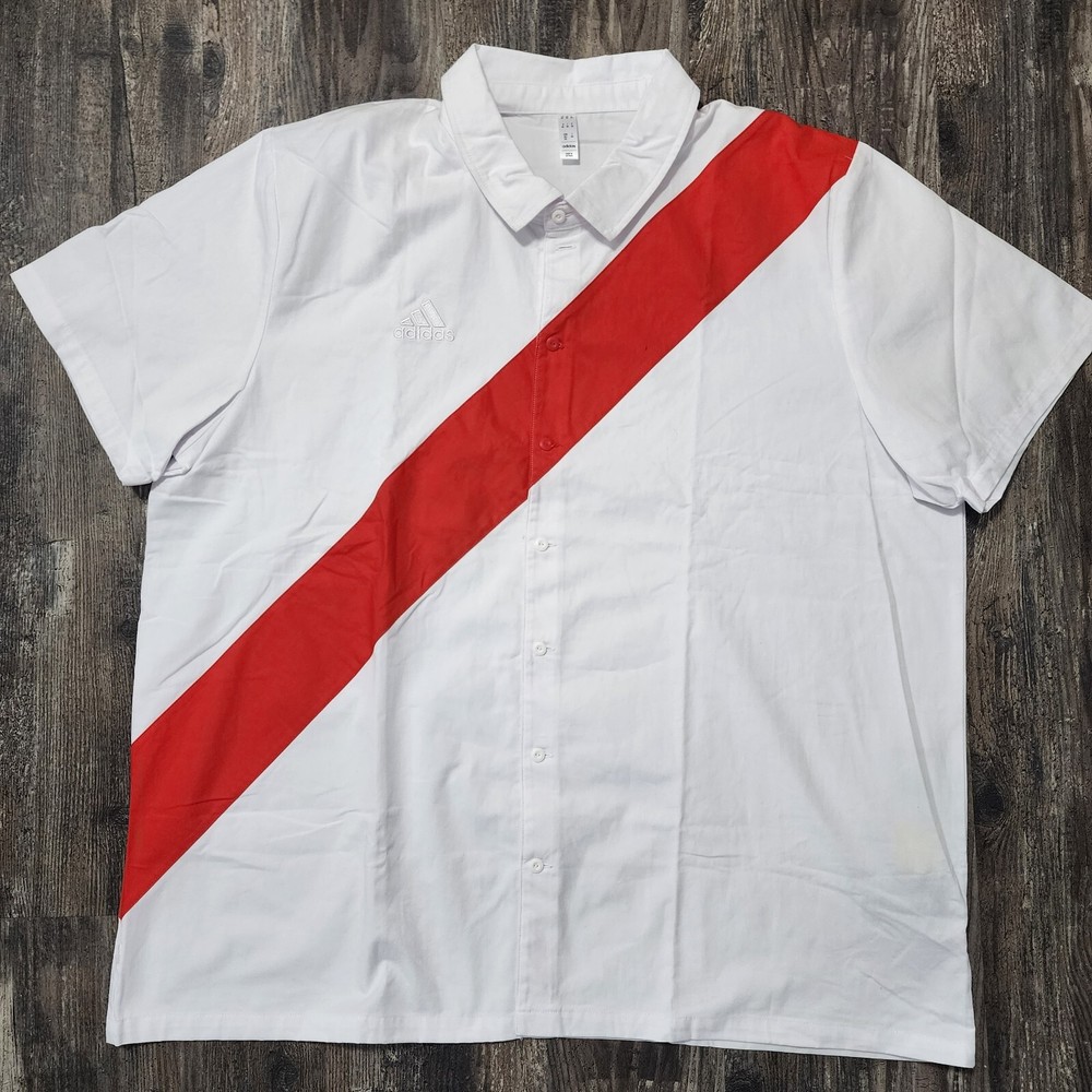2023 Adidas Retro River Plate Home Soccer Jersey Shirt Argentina Men XXL Buenos