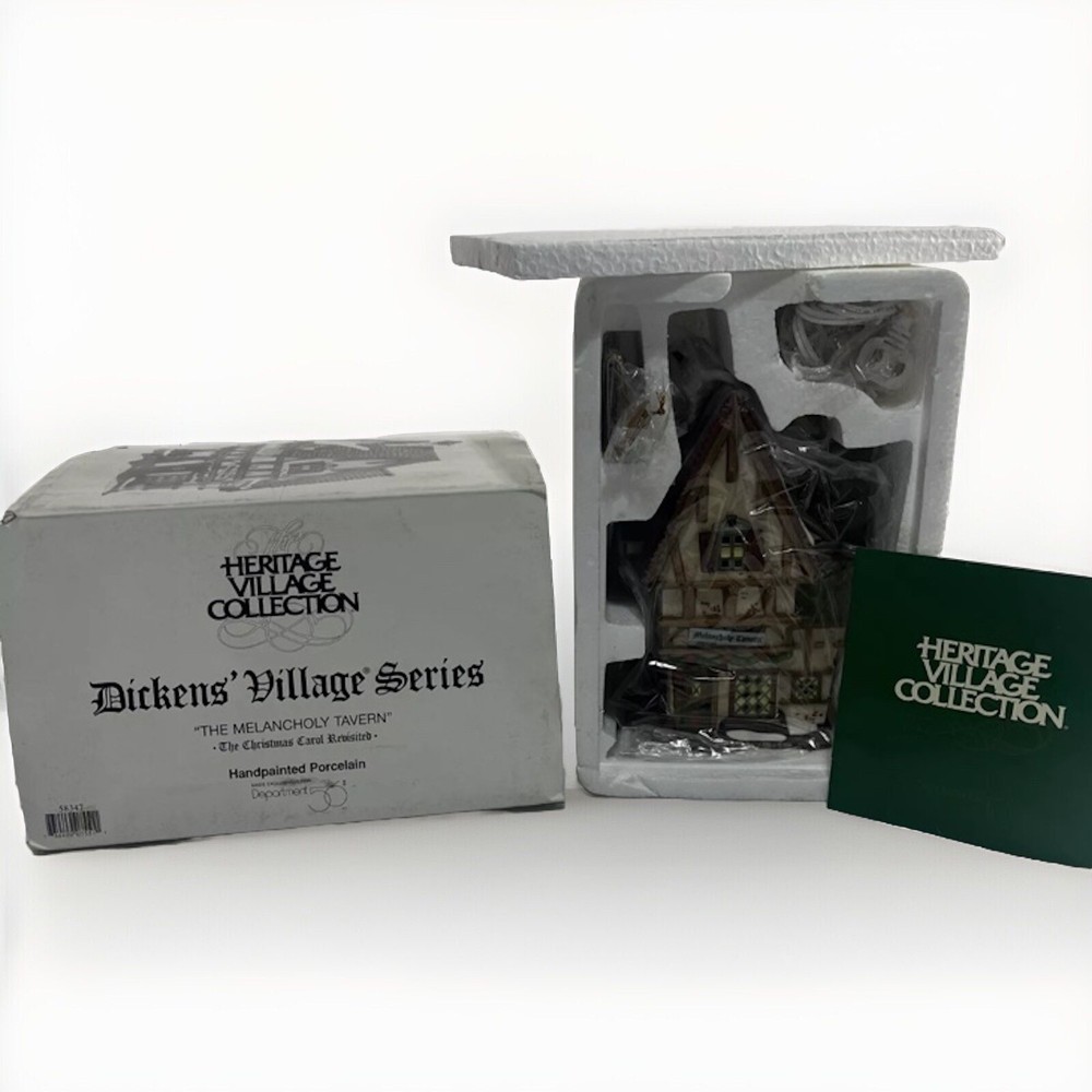 Dept 56 Heritage Dickens Village Melancholy Tavern Christmas Collectible #58347