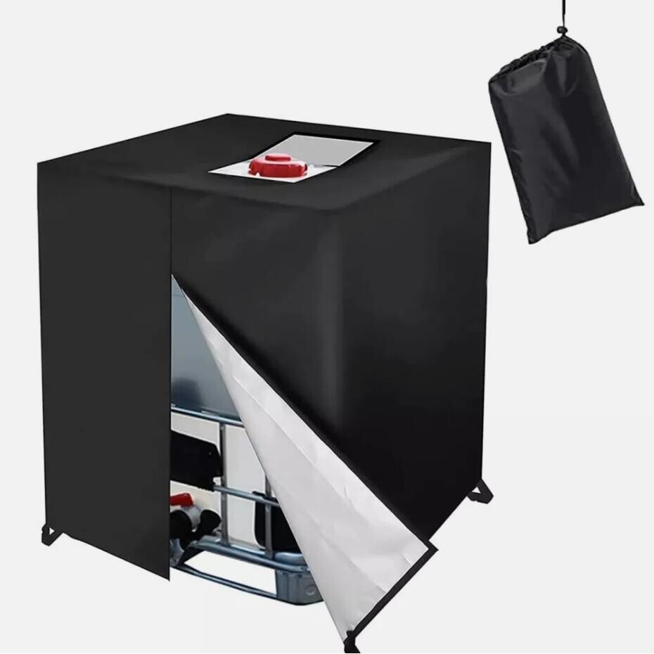 IBC Tote Cover 275 Gallon Sunshade Hood Garden Water Tank Protective Cover