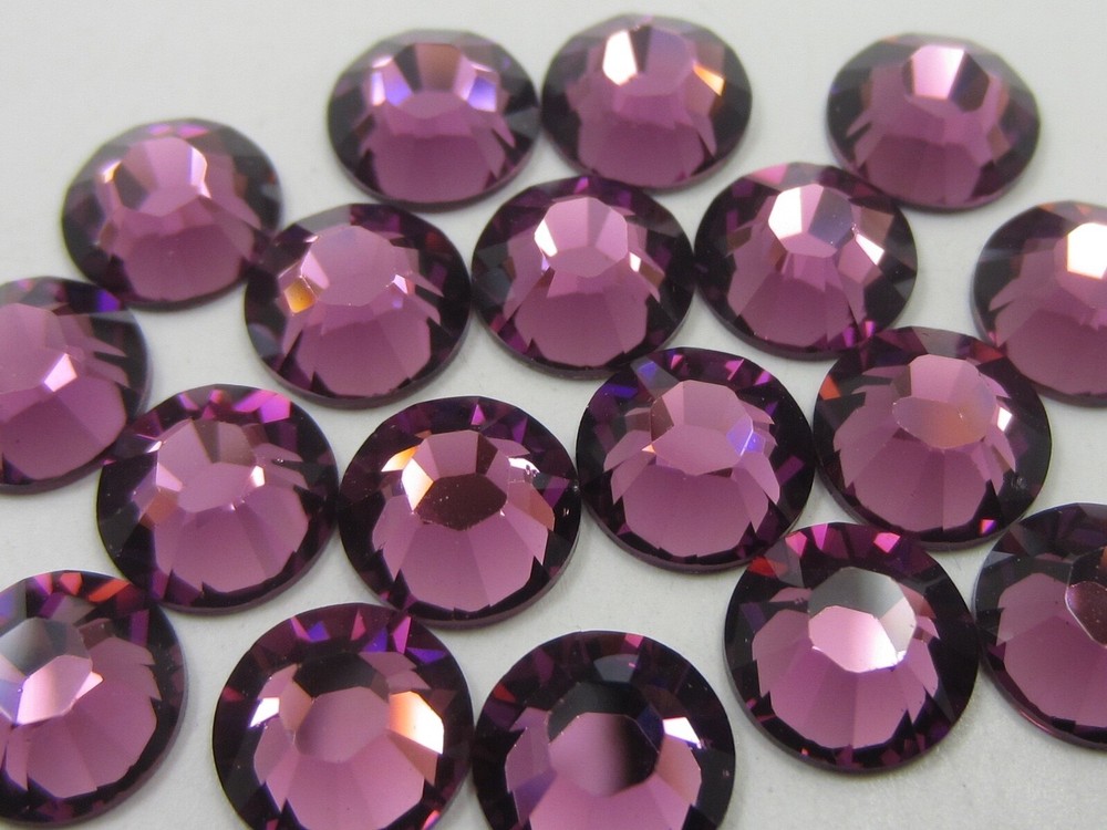 9ss Amethyst Flatback European Rhinestones 1 Gram Pack
